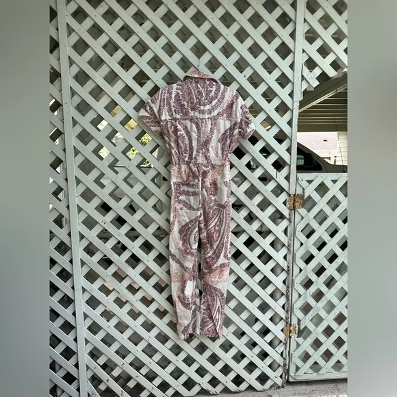 ❤️Free People Marci Printed Coverall Jumpsuit